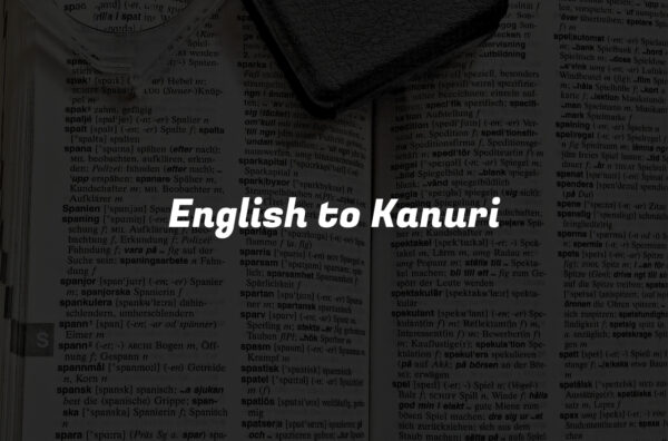 English to Kanuri