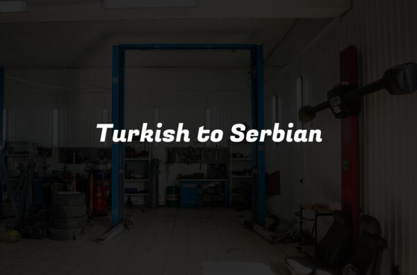 Turkish to Serbian