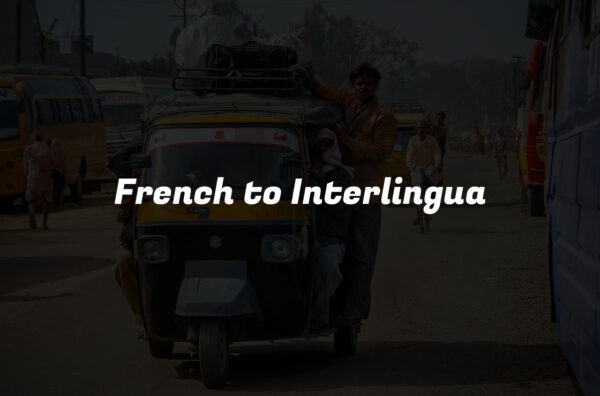 French to Interlingua