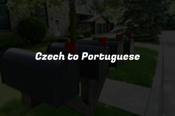 Czech to Portuguese