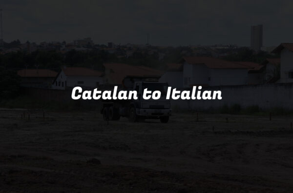 Catalan to Italian