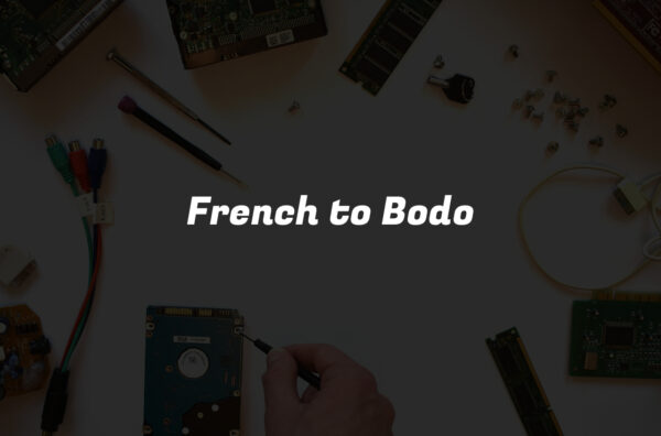 French to Bodo