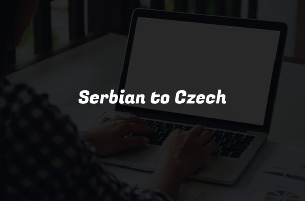 Serbian to Czech