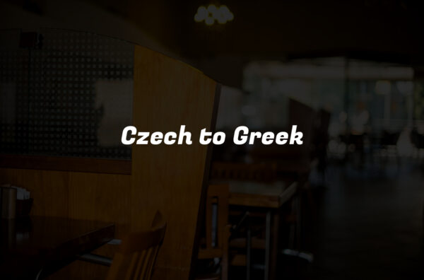 Czech to Greek