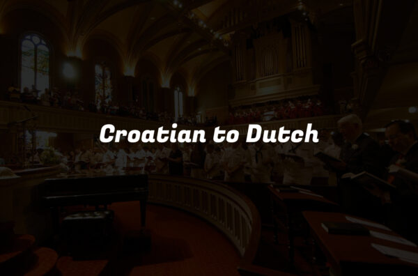 Croatian to Dutch