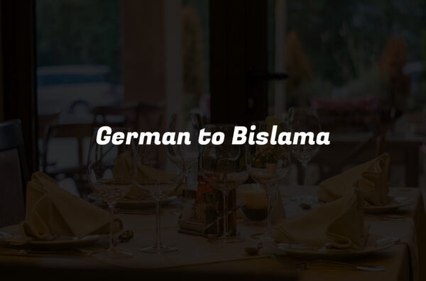 German to Bislama