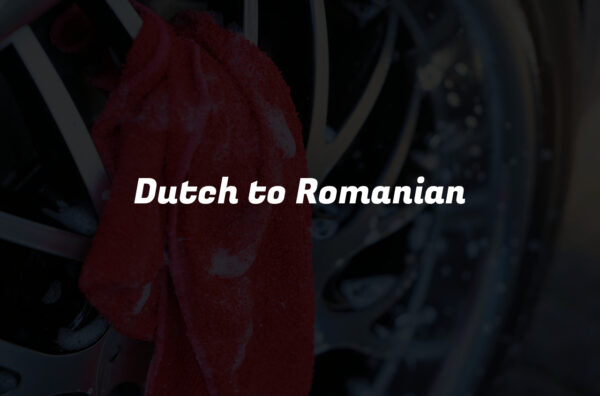 Dutch to Romanian