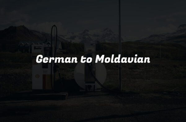 German to Moldavian