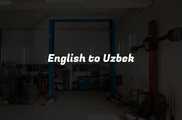 English to Uzbek