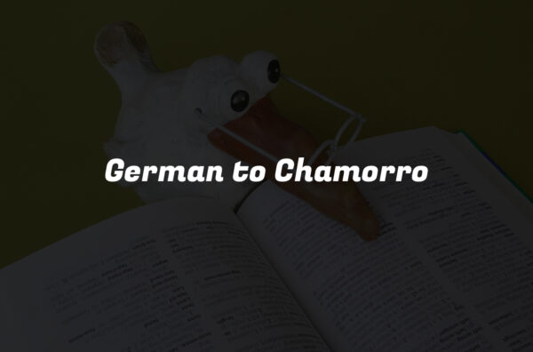 German to Chamorro