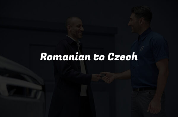 Romanian to Czech