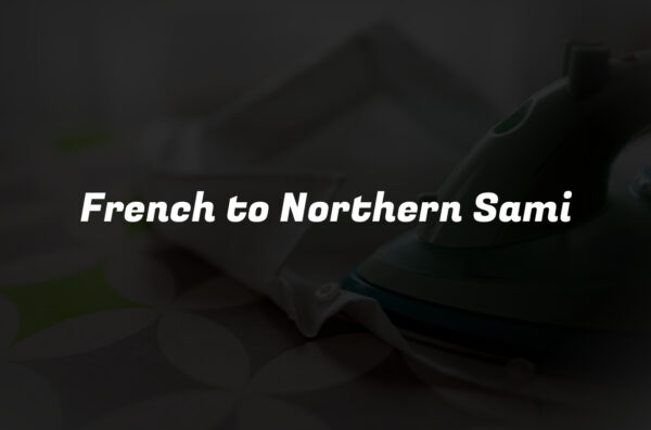 French to Northern Sami