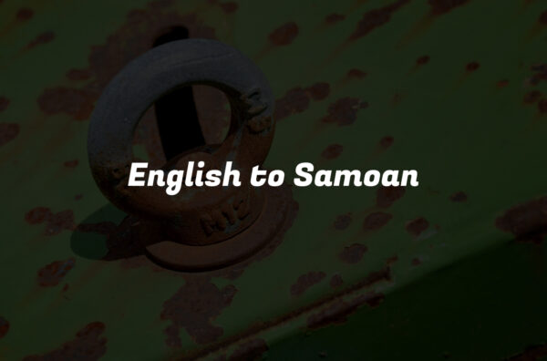 English to Samoan