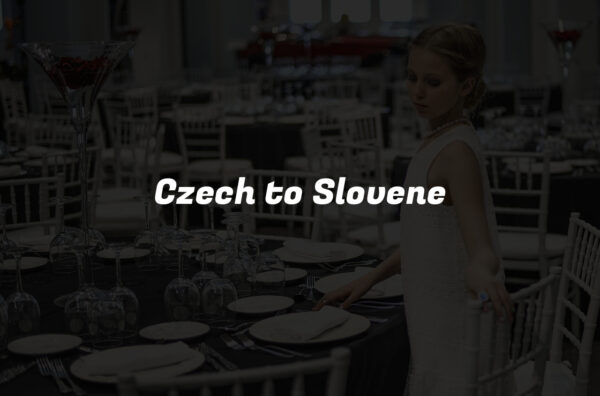 Czech to Slovene