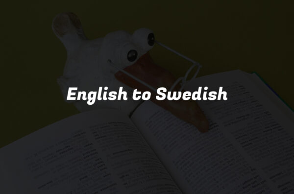 English to Swedish