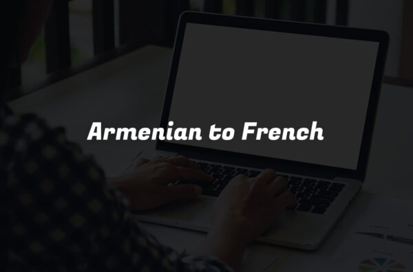 Armenian to French