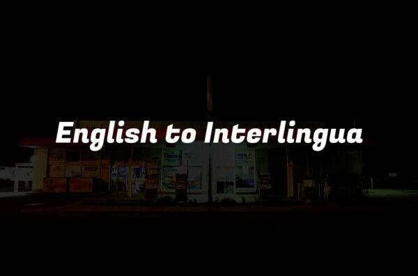 English to Interlingua