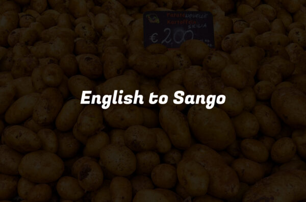 English to Sango