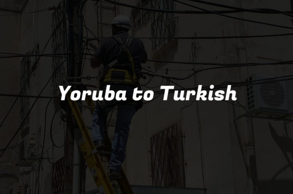 Yoruba to Turkish