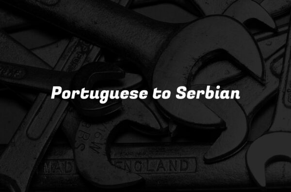Portuguese to Serbian