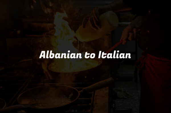 Albanian to Italian