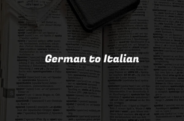 German to Italian