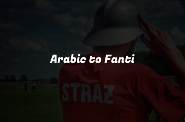 Arabic to Fanti