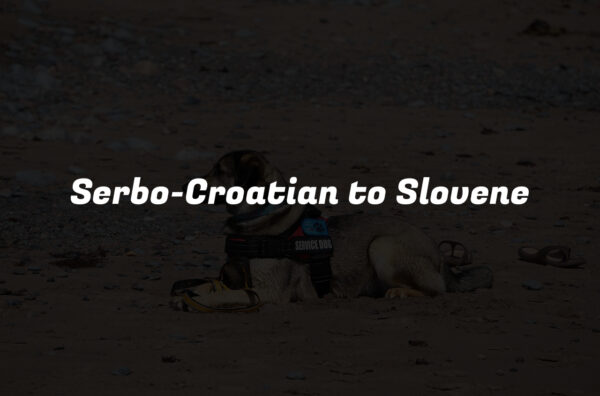 Serbo-Croatian to Slovene