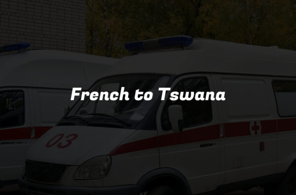 French to Tswana