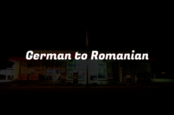 German to Romanian