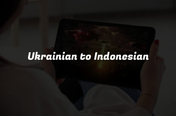 Ukrainian to Indonesian