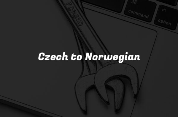 Czech to Norwegian