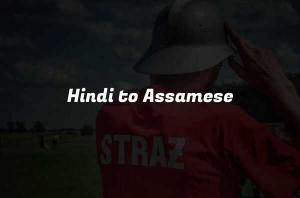 Hindi to Assamese