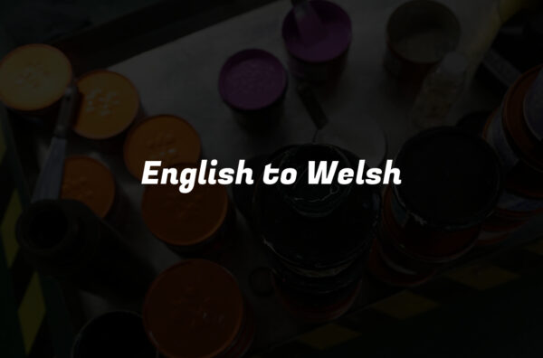 English to Welsh