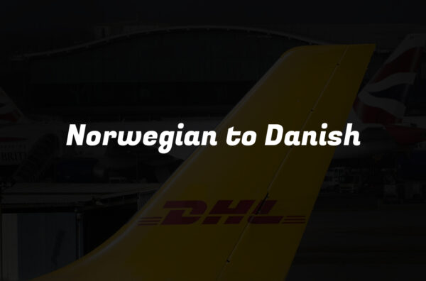 Norwegian to Danish