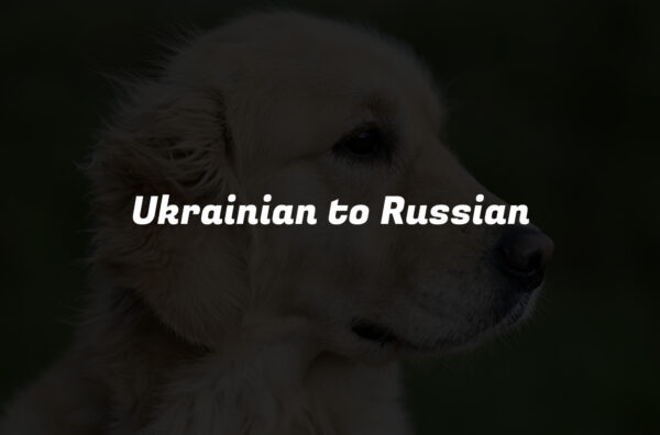 Ukrainian to Russian