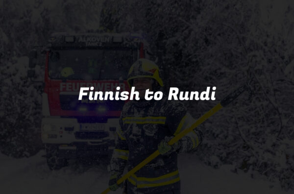 Finnish to Rundi