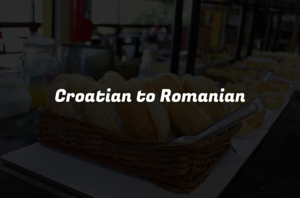Croatian to Romanian