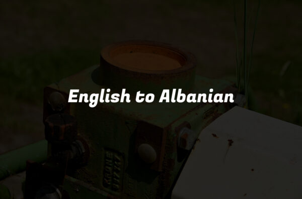 English to Albanian