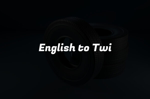 English to Twi
