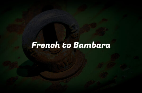 French to Bambara