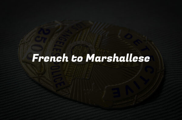 French to Marshallese