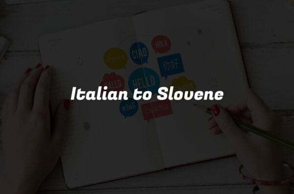 Italian to Slovene
