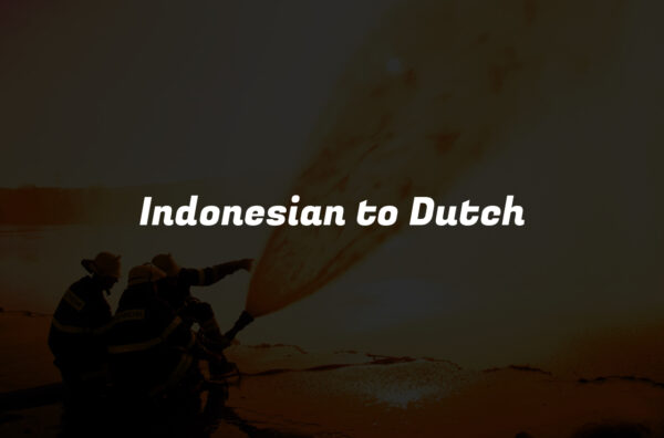 Indonesian to Dutch