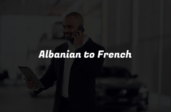 Albanian to French