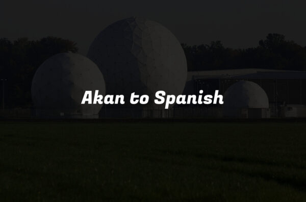 Akan to Spanish