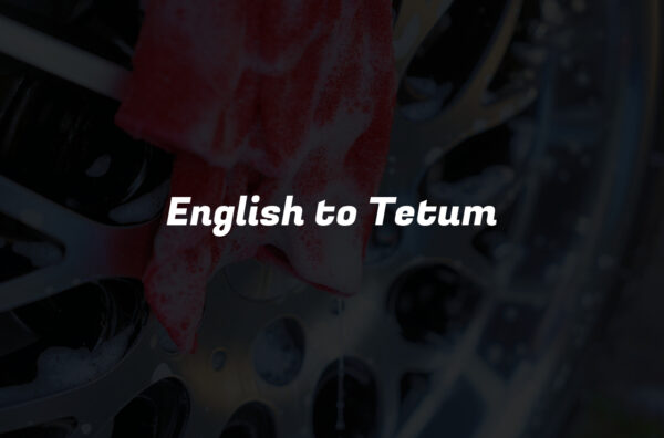 English to Tetum