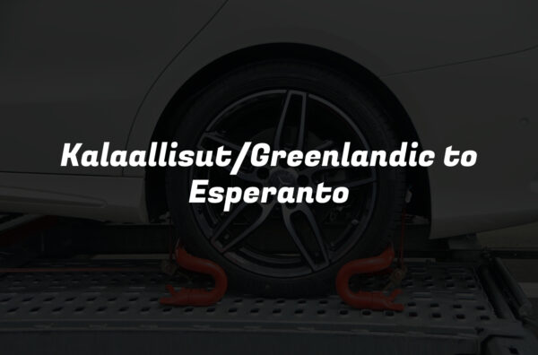 Kalaallisut/Greenlandic to Esperanto