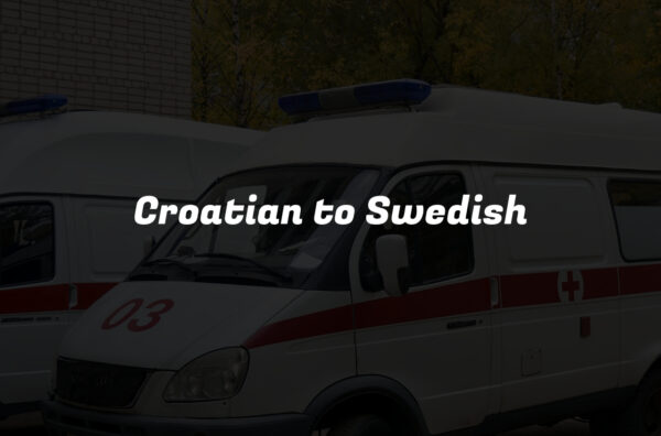 Croatian to Swedish