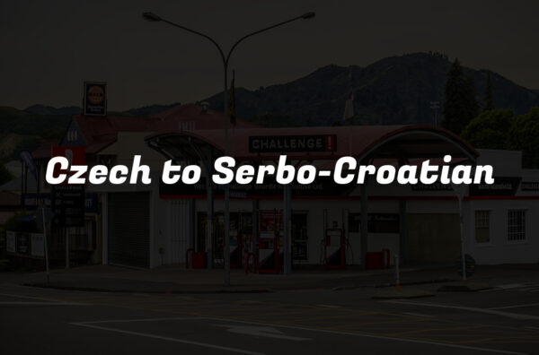 Czech to Serbo-Croatian